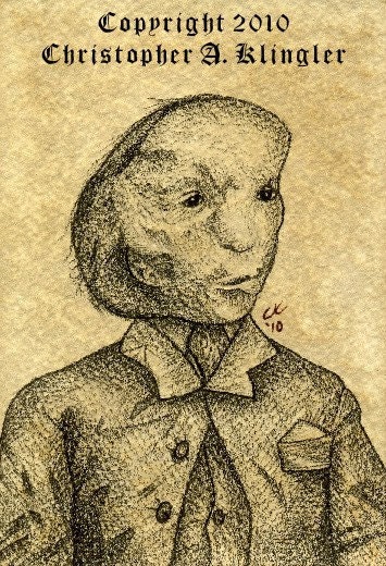 Elephant Man Portrait - Postcard