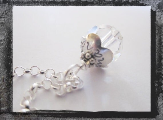 Personalized Jewelry - Hand Stamped Necklace -  Birthstone - Flower - Name