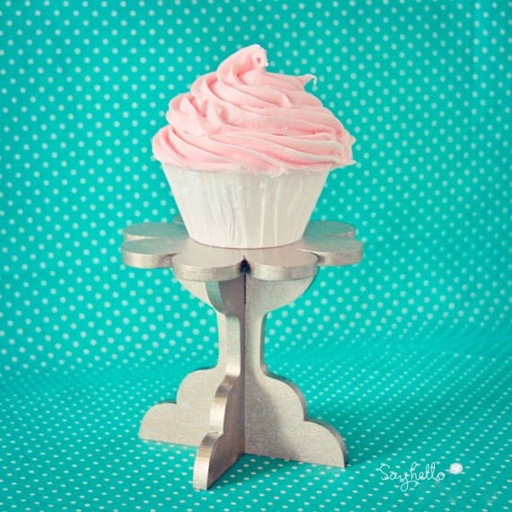 DIY Cupcake stand kit. Set of 2. Paint your own color(s)