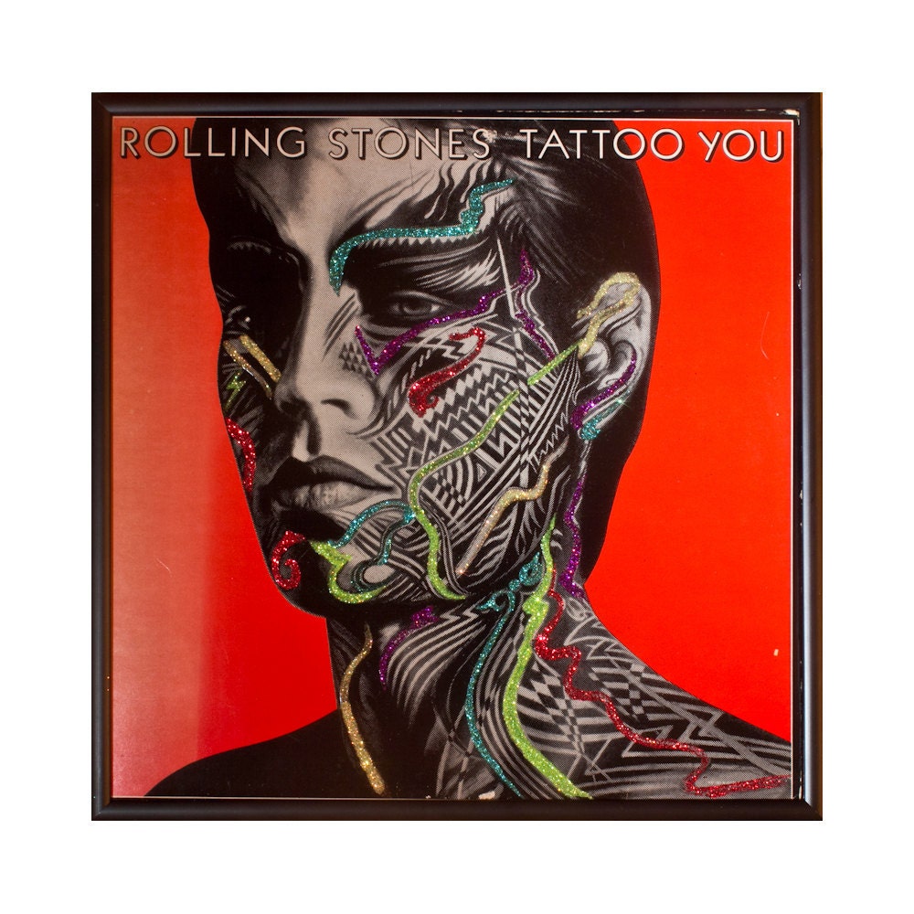Glittered Rolling Stones Tattoo You red Album From michel328