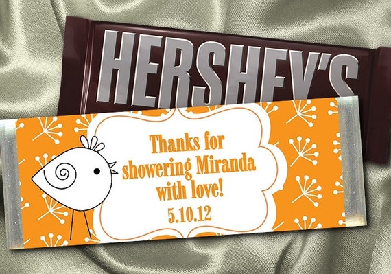 Hershey Candy Bar Wrappers Wedding Bridal Shower Anniversary Favors 
