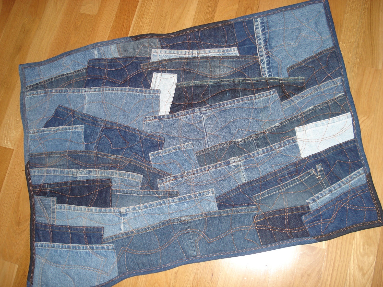 A Passionate Quilter: Wonderful Use of Recycled Denim Jeans!