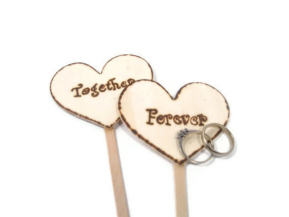 Wood Wedding Cake Topper Rustic and Sentimental