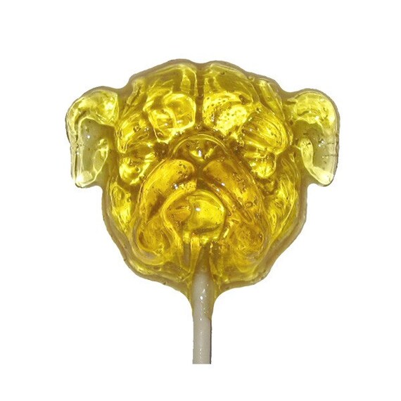 Bull Dog Lollipops - 10 Crystal Barley Hard Candy Pops
