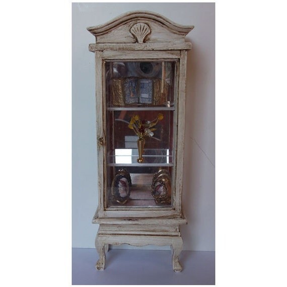 Dollhouse vintage style cabinet, scale 1/12