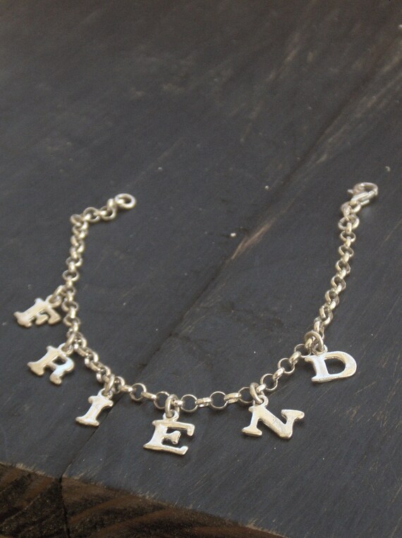FRIEND sterling silver vintage Bracelet. Estate find