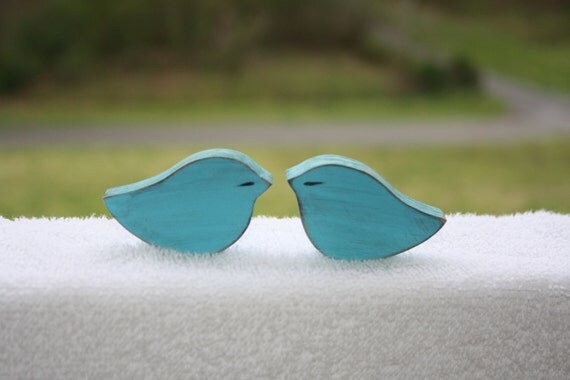 mini Cake toppers PICK COLOR love birds wedding cake topperssmall cake 