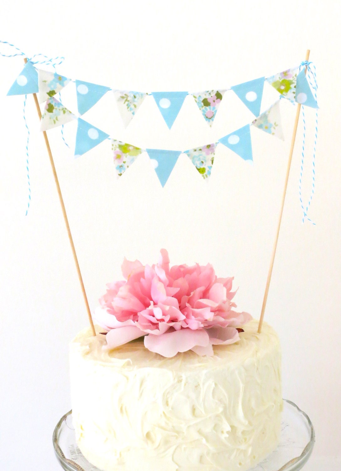 Cake Bunting- "Forget Me Not"