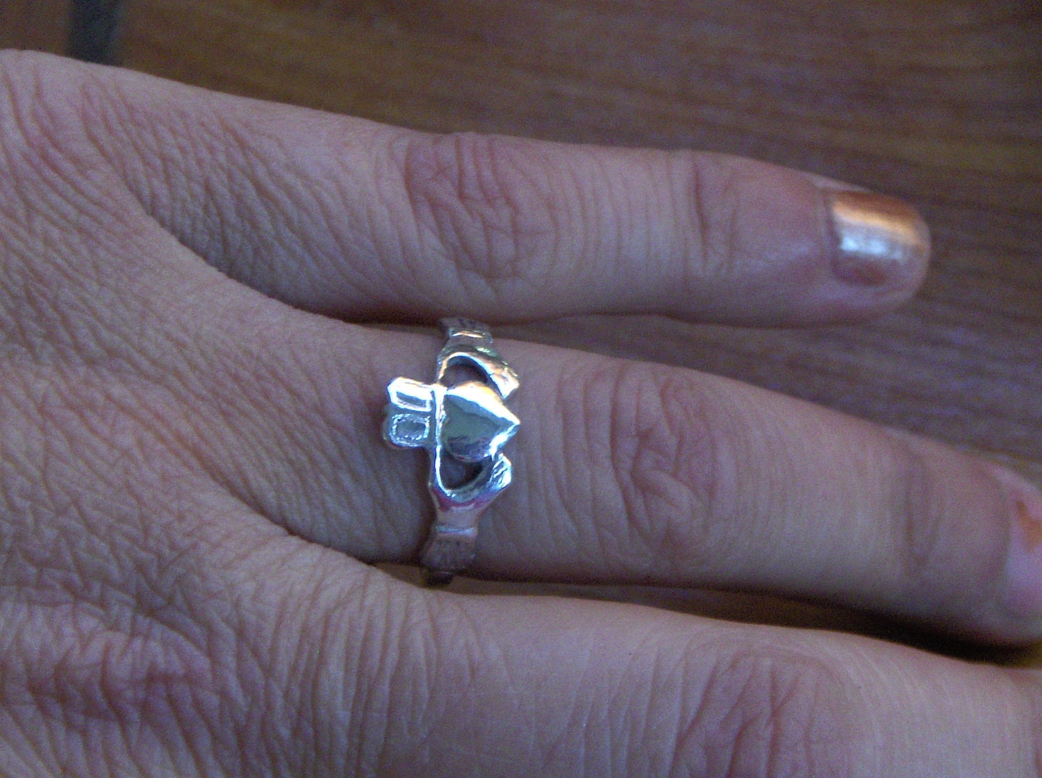 Sterling Silver Claddagh ring Irish wedding band made to order in your 