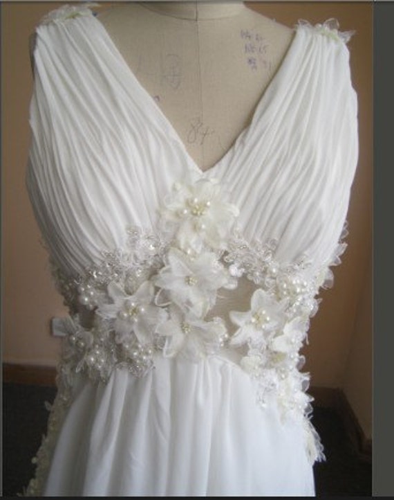 Custom make Vintage Wedding Dress A LINE Bridal Gown Bridesmaid Lace Flower