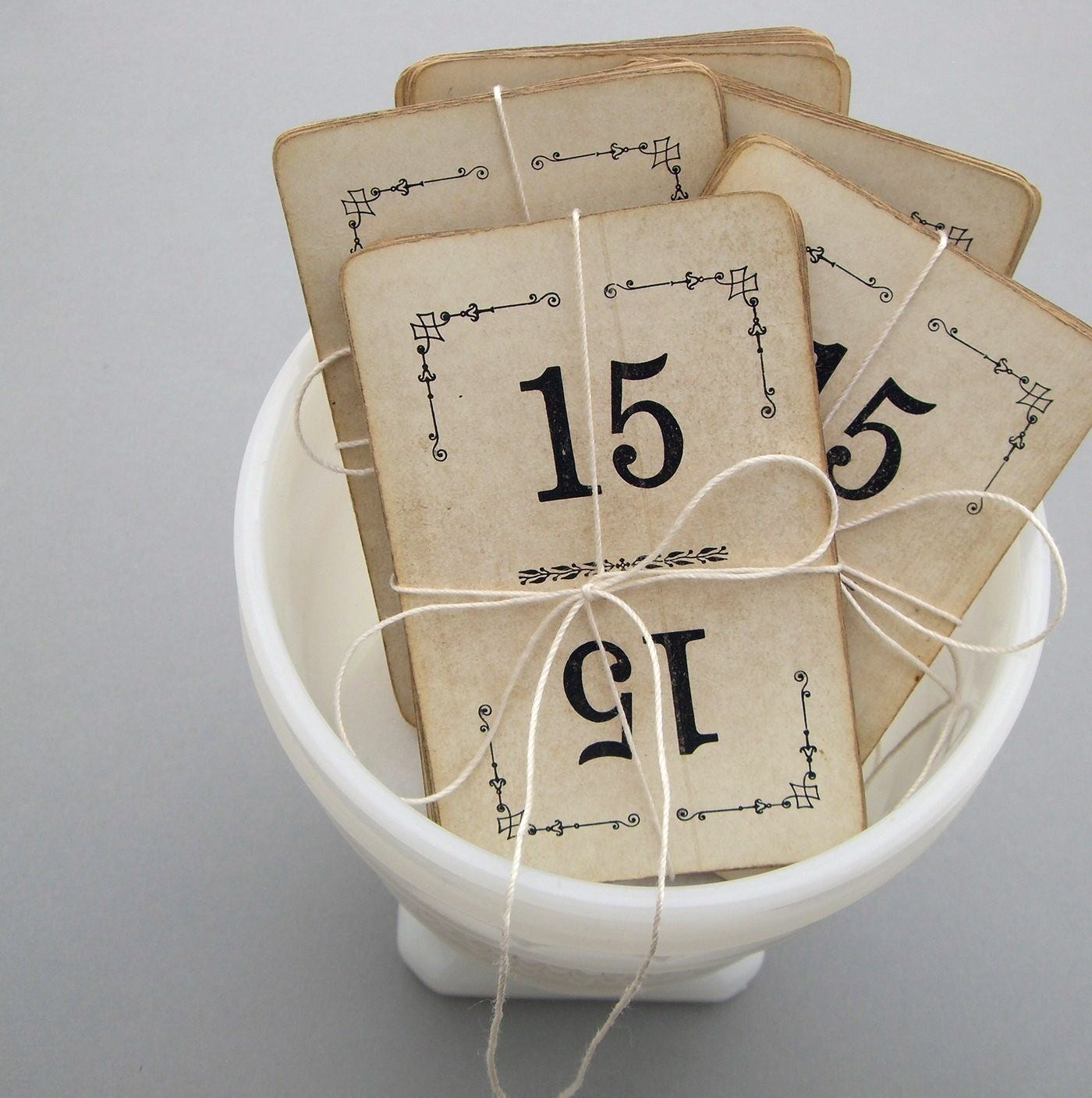 Black and White Wedding TABLE NUMBERS For Your ViNtaGe StyLe Wedding 