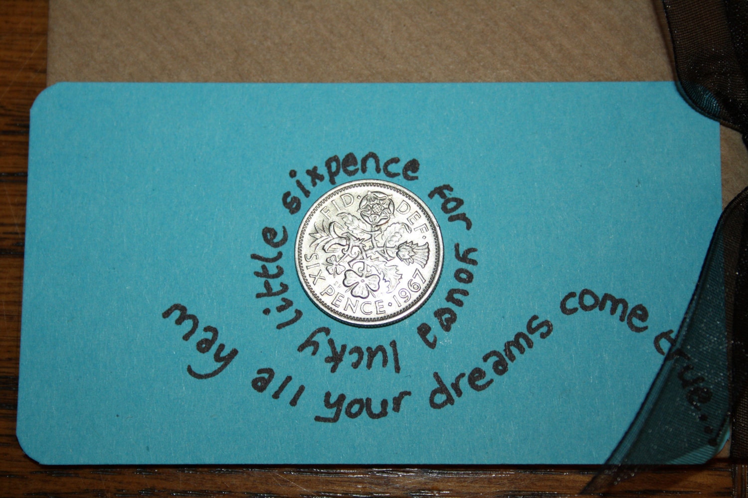 Your lucky sixpence - can be personalized