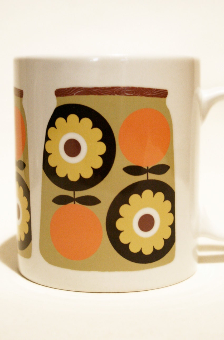 retro storage jar mug by They UK