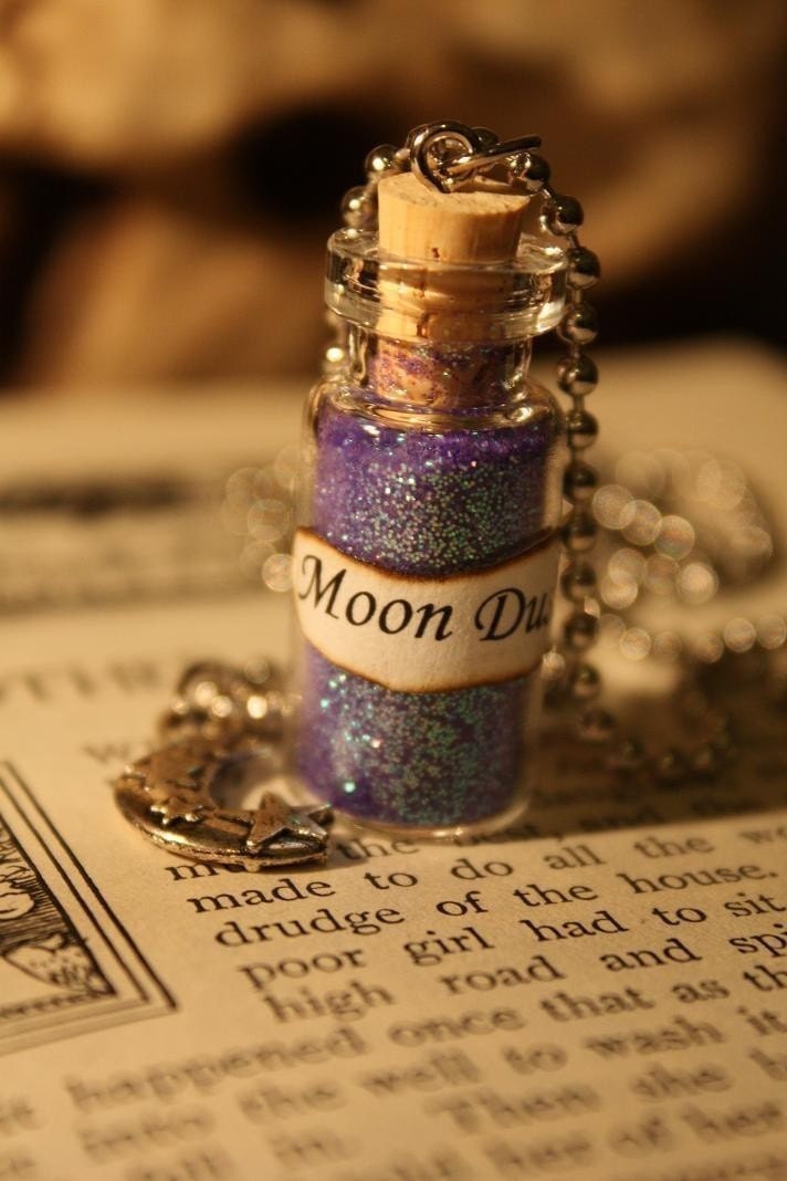 Glass Vial Necklace - Moon Dust