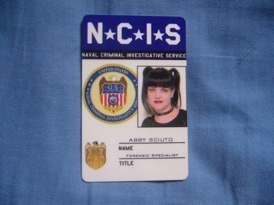 NCIS Abby Sciuto ID Card Forensic Specialist Costume custom and personalized
