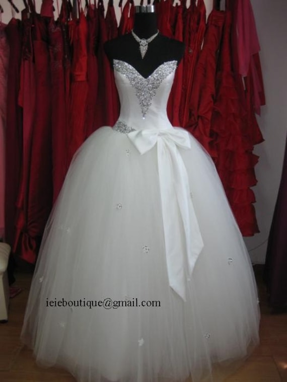 Pnina Tornai Inspired Tulle Ball Gown Wedding Dress From ieie
