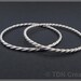 Twisted sterling silver bangle