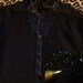 Reserved for atomicgirl56 Bad Girl Sparkle Midnight Black 50's Sequin Wool Sweater Jacket Rockabilly Gothic Pin-Up Fully Sequined Cardigan S M