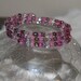 Mixed Amethyst Seed Bead Bracelet on Memory Wire