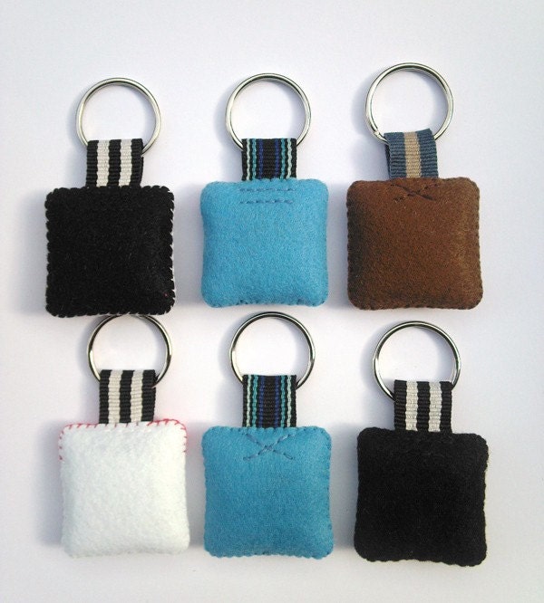 iPhone icon Felt Keychain ( Set of 3 )