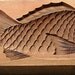 Vintage Japanese Sweets Mold Taiyaki fish shaped cake Kashigata BIG SIZE (P)