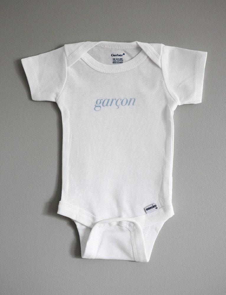 Garcon French Baby Onesie