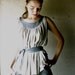 Grey Grecian Yoke top