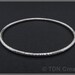 Stalagtite sterling silver bangle