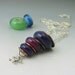 Stacked Boro Beads Mixed Metals Copper Sterling Silver Skull Interchangeable Borosilicate Necklace KimV