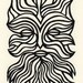 The elements. Water. Linocut
