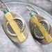 Primitive earrings silver and gold plated brass handmade jewelry design