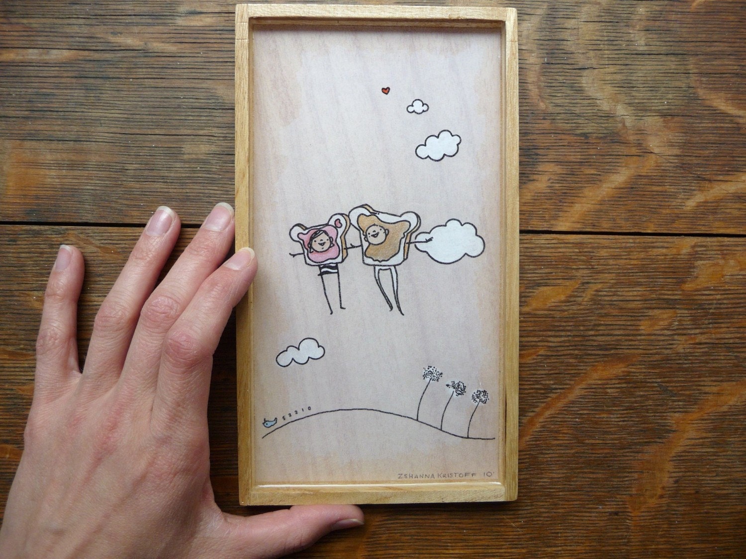 Peanut Butter Jelly Newlywed Portrait 4x7 - Sammich