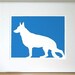 Mod German Shepherd Dog Print - 8x10