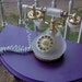 Vintage 1980's Princess GLASS telephone- VGC touch tone phone. Kitschy, chic, and fabulous.