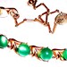 Vintage, Necklace, Choker, Decorative, Soft, Green, Antique, 16 1/2 inches, www.jodaycraf.etsy.com