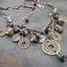 Dynasty lampwork, sterling, copper, agates