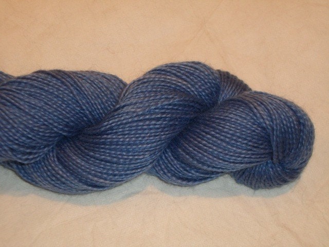 Periwinkle mohair merino sport weight yarn