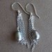 Liquid Silver and Pearl Earring