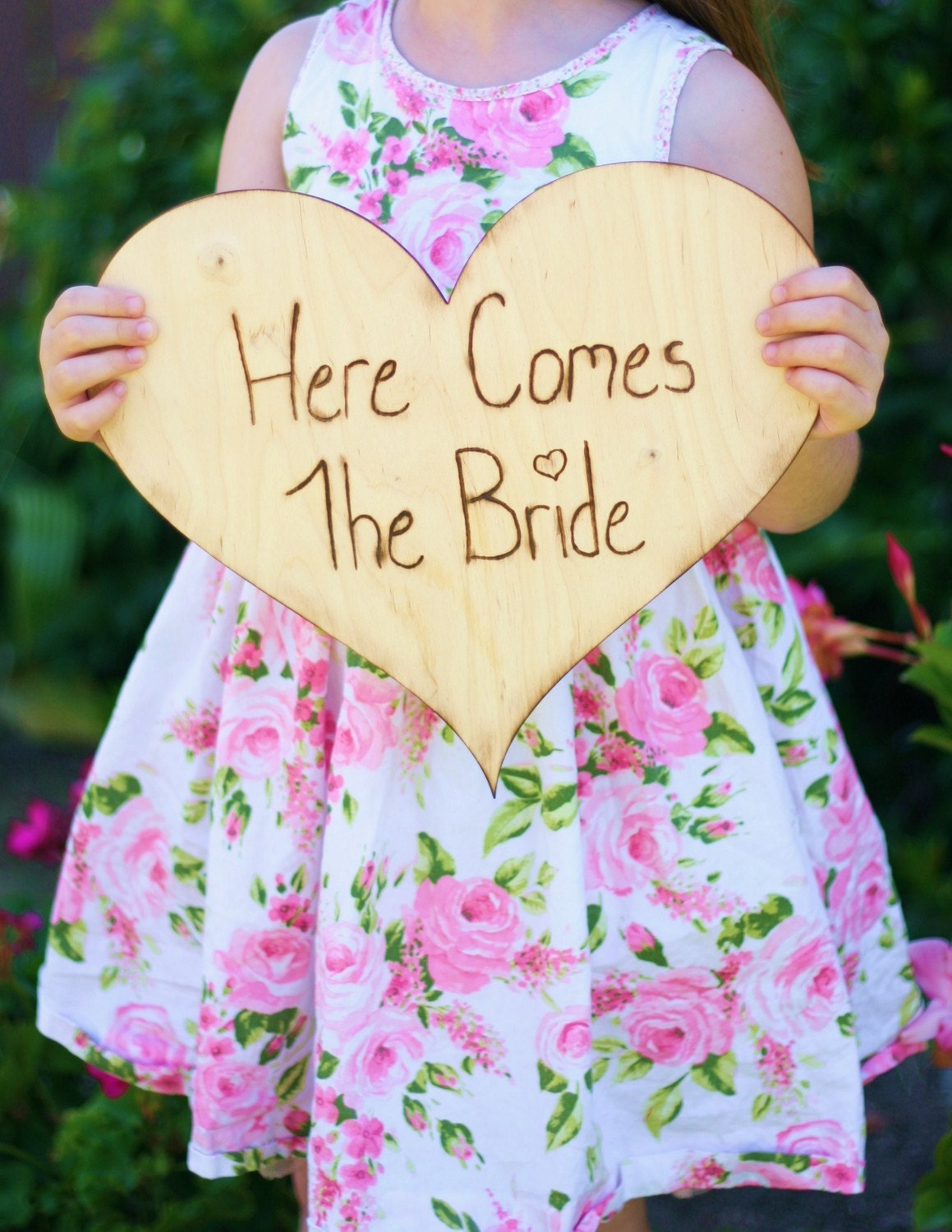 Here Come The Bride Sign Vintage Wedding Decor