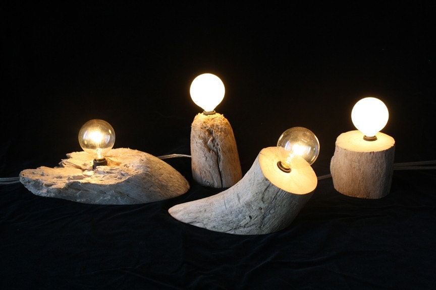 set of four cypress fragment lamps