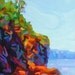 budanArt 5 x 7 Chunky Print - Rocky Shore