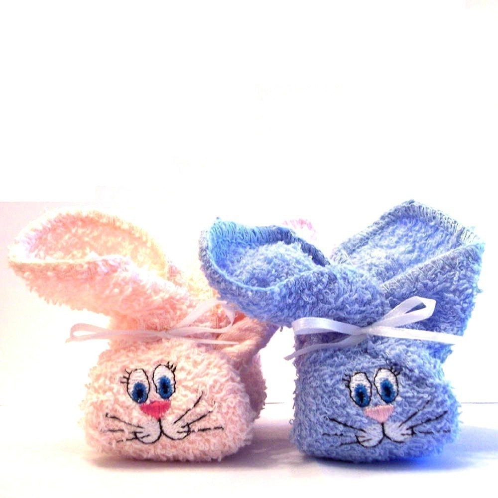 Personalized Embroidered Boo Boo Bunnys - Great Shower Gift