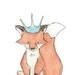 Children's Art -- Royal Fox 5x7 -- Art Print