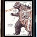 Pop Art Dinosaur Anatomy Japanese  Kitsch Horror Psychobilly Black Metal Cigarette Case or Wallet New