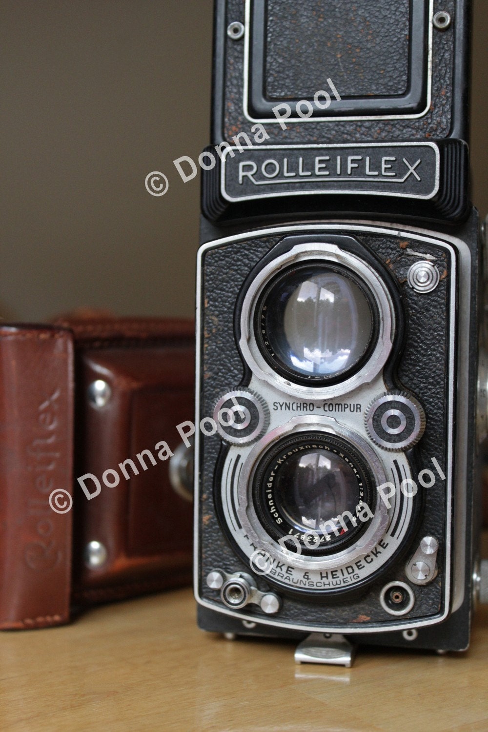 5x7 Photo Print Vintage Rolleiflex Twin Lens Reflex Camera