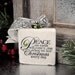 Christmas Peace  Stone Holiday Ornament - Wine Bottle Charm - Gift Tag