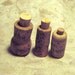 Cork Bottle Set of 3 Recycled Cork Bottle Vial Jar Miniature Container