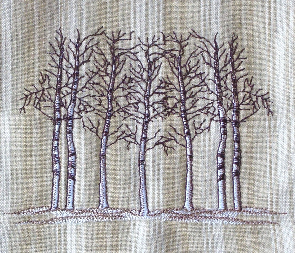 Winter Trees Tea Towel