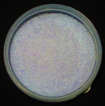 Glow in the Dark Glass 104 COE Handmade Lavender Glow Glass Frit Glows Yellow/Green Small 14 grams