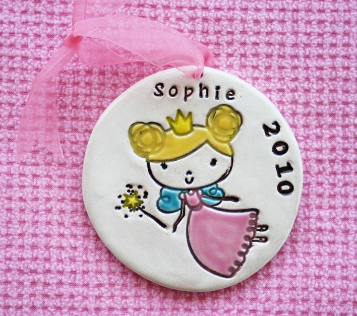 Special Order Reserved for TheParisPrincess - 4 Personalized Ornaments - Custom Made to Order
